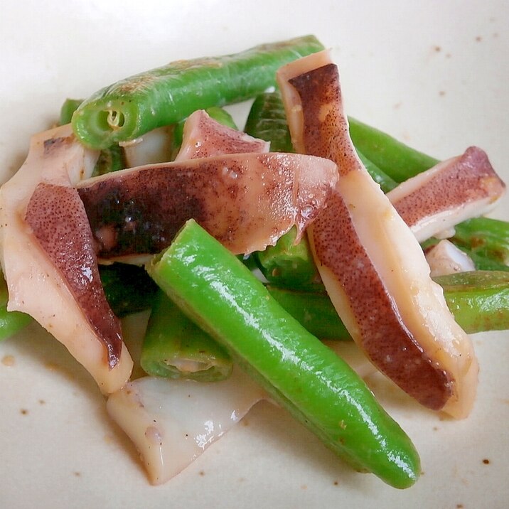 冷凍食品で イカといんげんのバター炒め レシピ 作り方 By なな1151 楽天レシピ